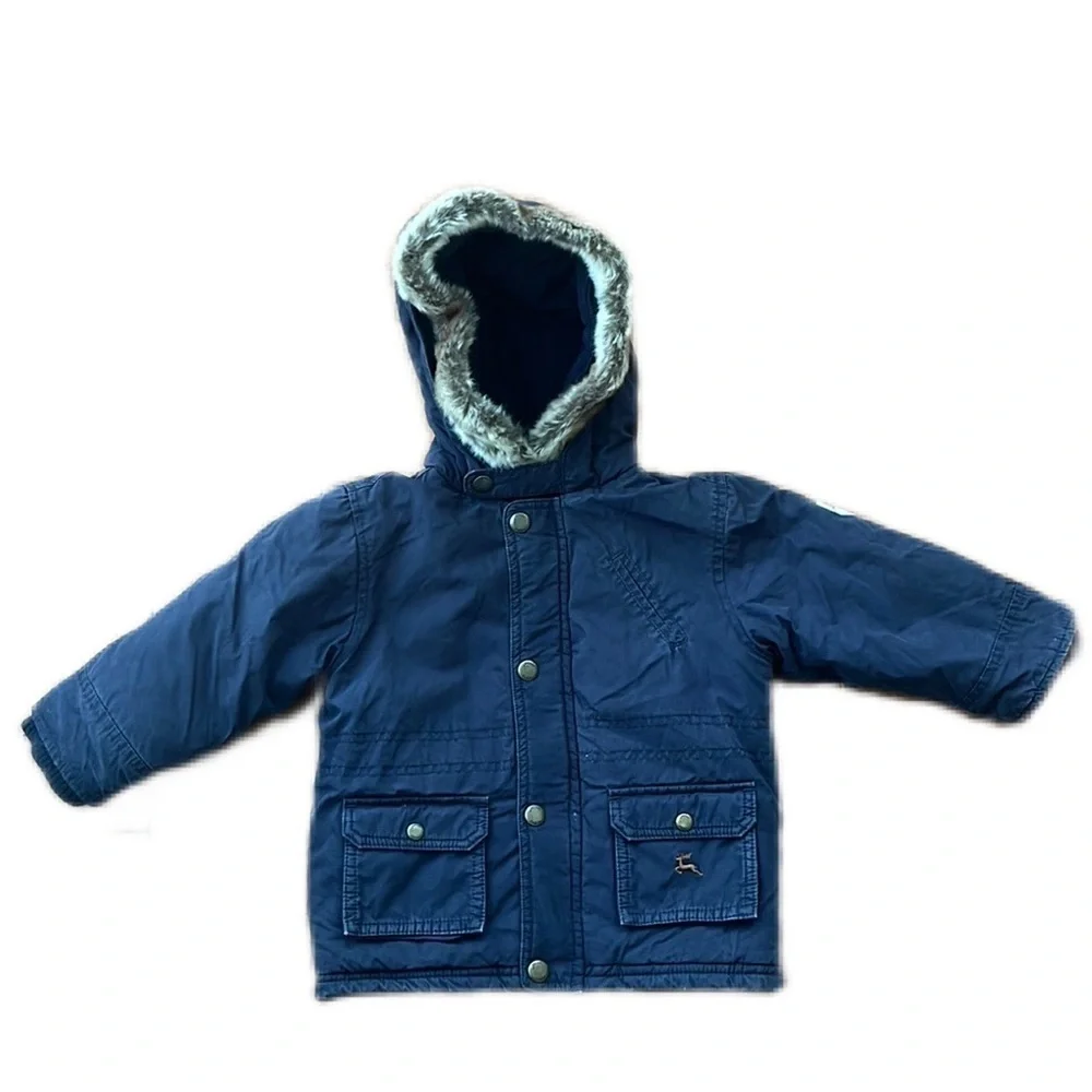 Jacadi Paris removable Fur Trim Winter Jacket
